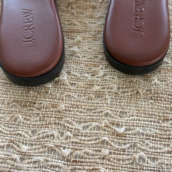 Jcrew Georgina Brown Raffia Slide Sandals - Women - Picture 4 of 6